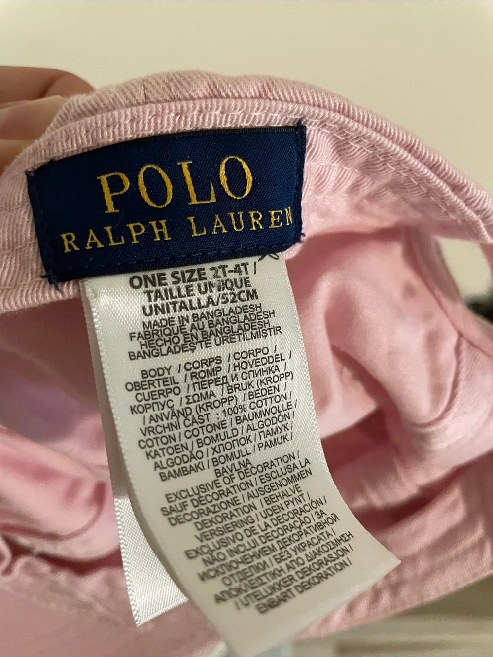 Polo Ralph Lauren Kids Pink Hat